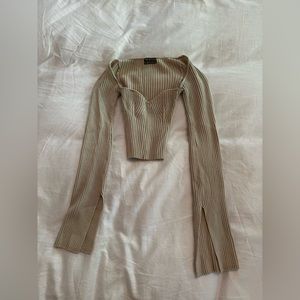 Urban outfitters long sleeve crop top